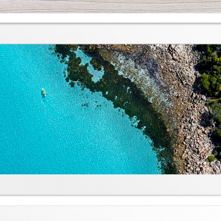 025 - Jason Mazur - 'Kayaker, Geographe Bay, Dunsborough' White Frame