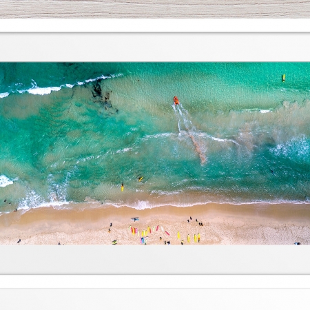 094 - Jason Mazur - 'Trigg Beach Surf Carnival' White Frame