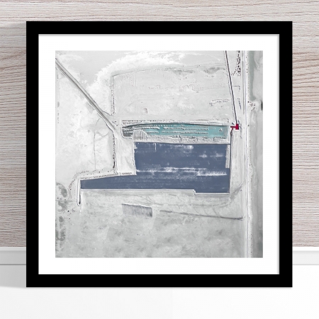 Chris Saunders - 'Aerial Salt 020' Black Frame