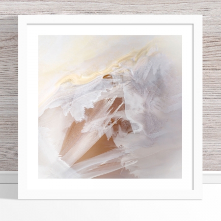 Chris Saunders - 'Aerial Salt 026' White Frame