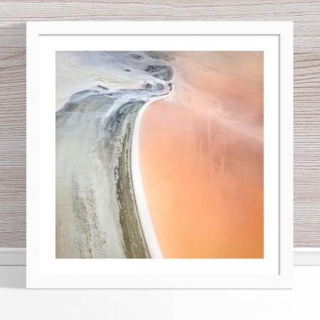 Chris Saunders - 'Aerial Salt 041' White Frame