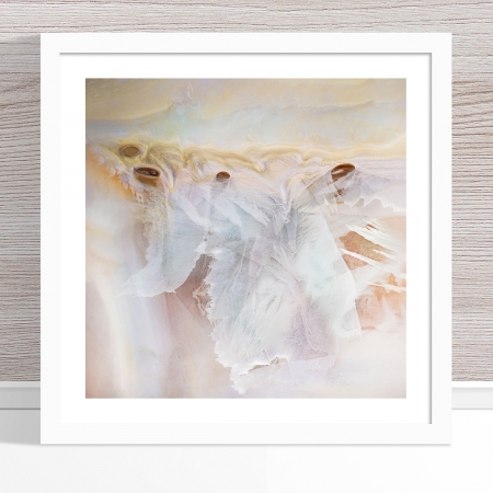 Chris Saunders - 'Aerial Salt 047' White Frame