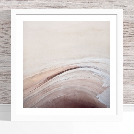 Chris Saunders - 'Aerial Salt 054' White Frame
