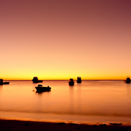 Fishing Boats at Sunset, Cervantes WA